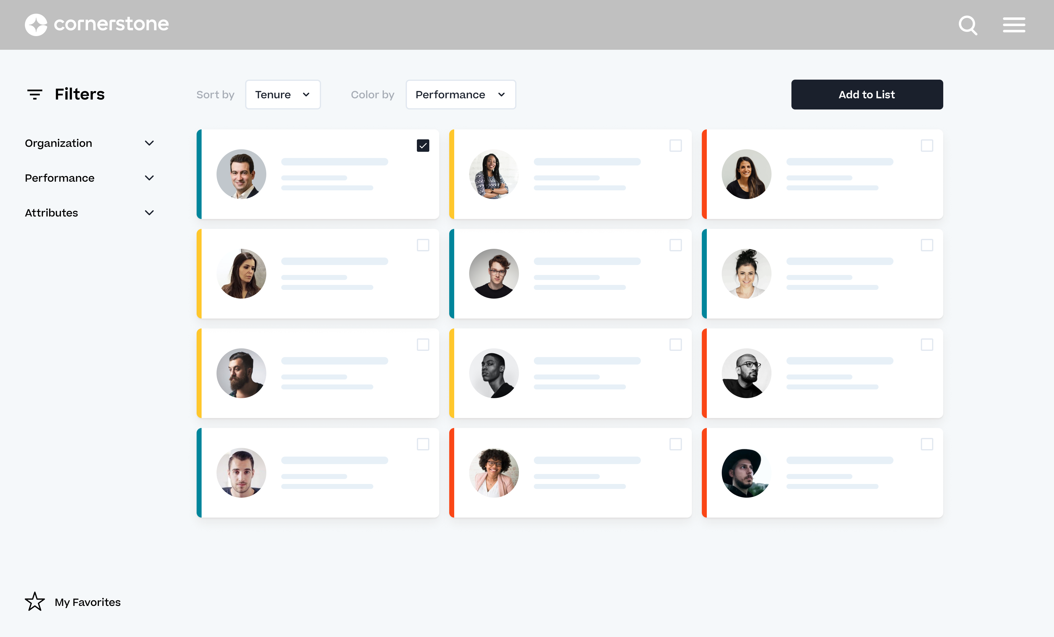 screenshot of Cornerstone Performance